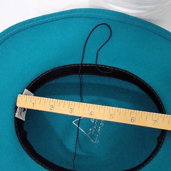 Vintage 80\'s Liz Claiborne Hat Wool Made In Usa with Black Netting and Bow main image 9
